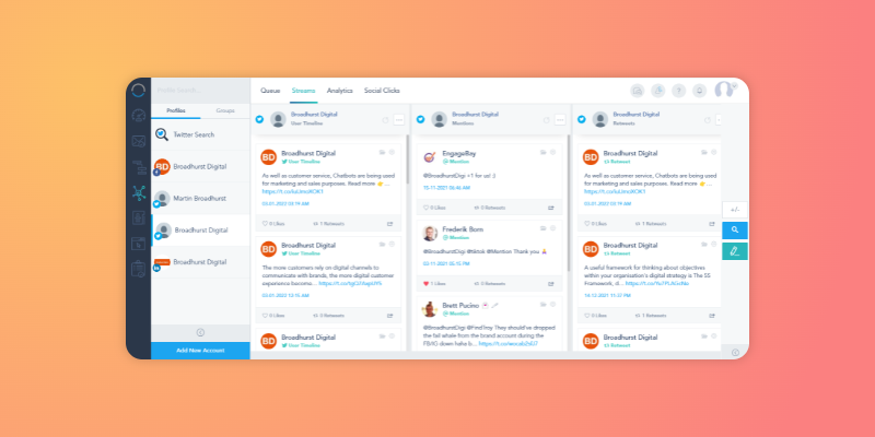 vbout social media marketing screenshot